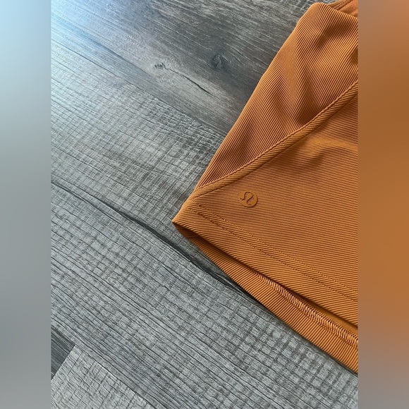 Lululemon Ribbed Asymmetrical Yoga Tank Top Butternut Brown 8 Support Gym Run - Picture 6 of 8